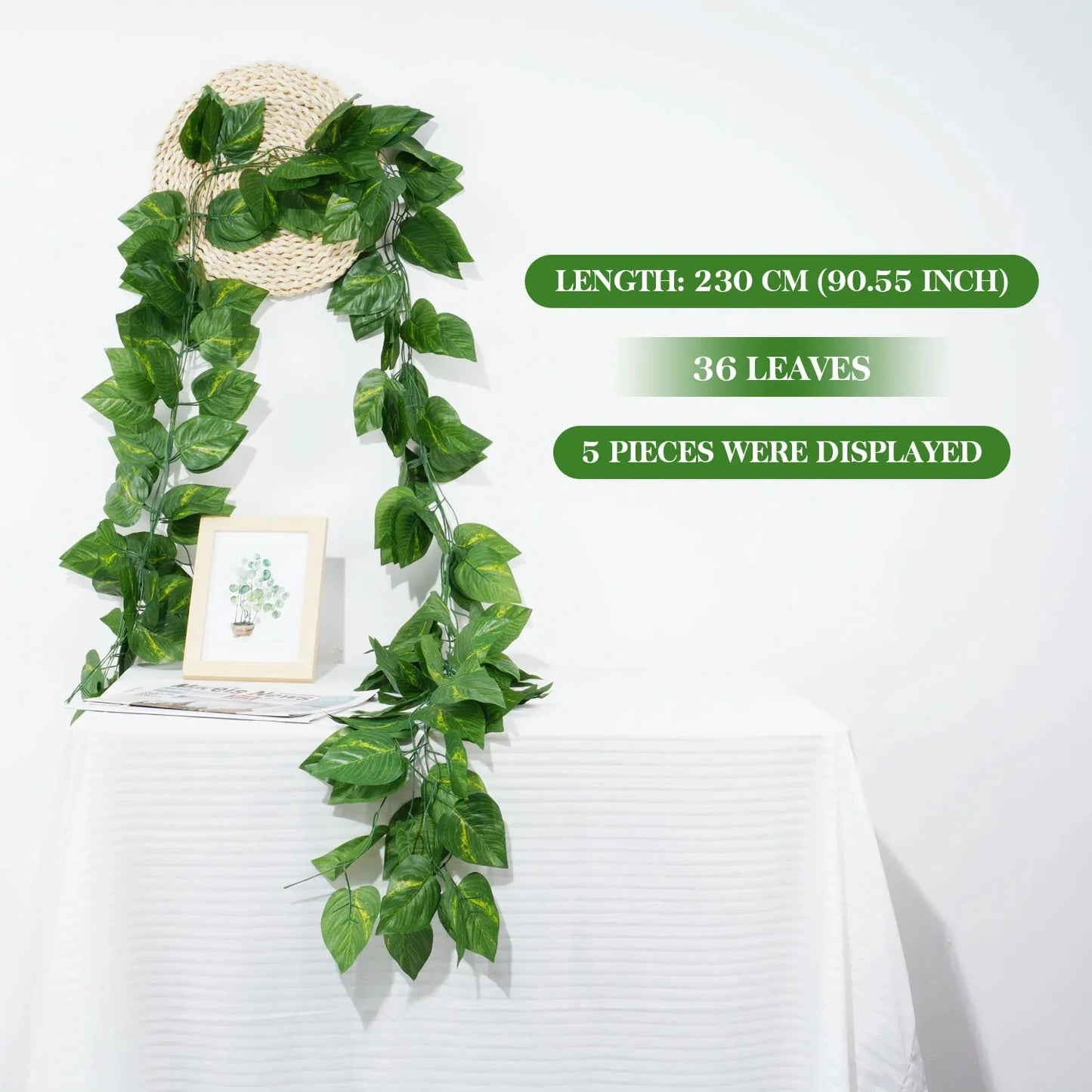 Artificial Garland Silk Wall Plant Home