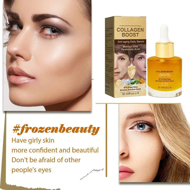 30ml Facial Collagen Serum Whitening Moisturising Fade Fine Lines Anti Wrinkle Anti Ageing Rejuvenate Your Face Cosmetics