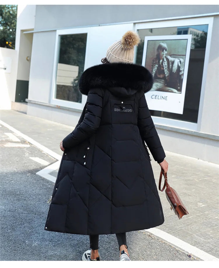 2024 New Autumn Winter Coat Women Thicken Warm Oversized Hoodies Casual Loose Korean Autumn Winter Fashion  Cotton Parkas Coat