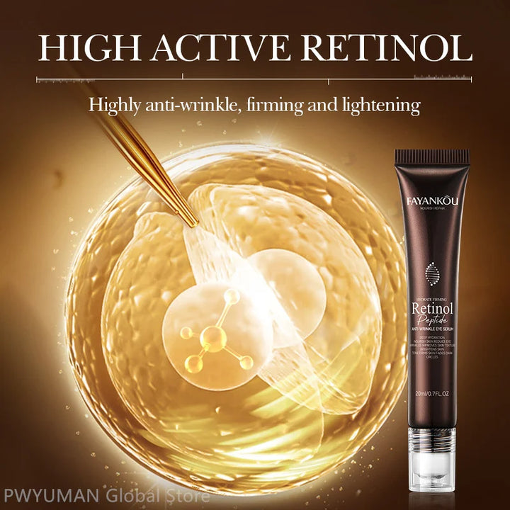 Retinol Anti Wrinkle Eye Serum Peptide Remove Dark Circles Eye Bags Puffiness Cream Moisturizing Repairing Korean Skincare New