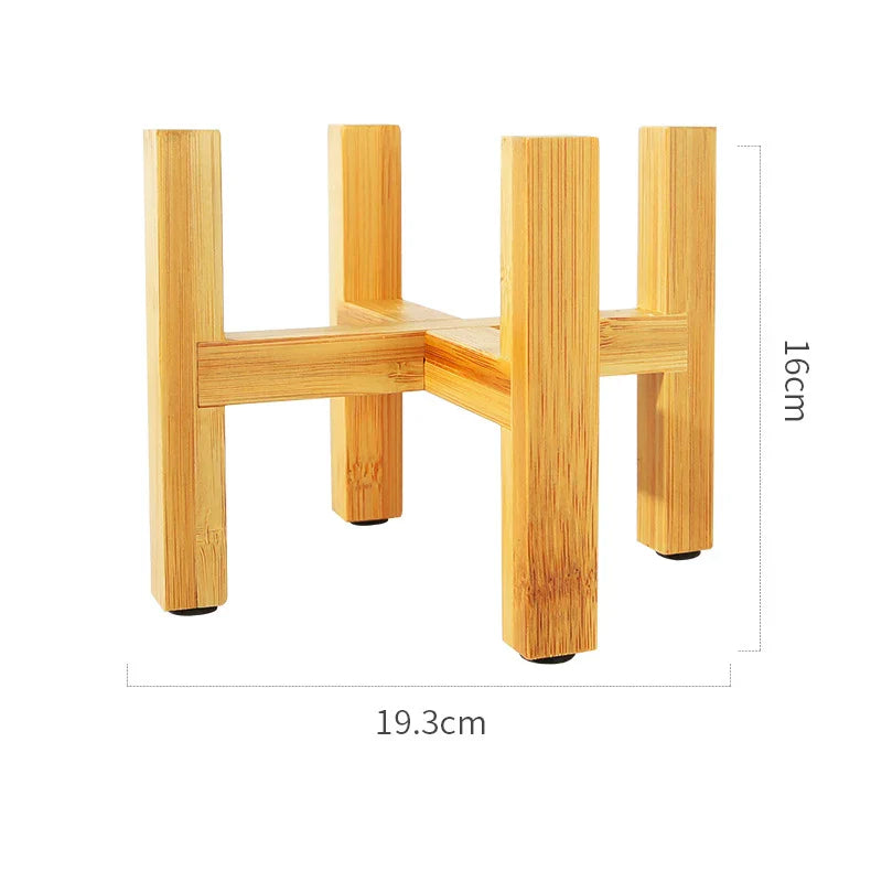 Small Durable Wooden Plant Stand