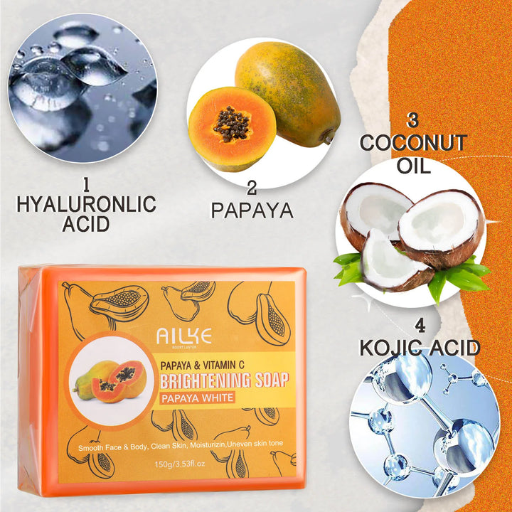 AILKE Collagen Skin Care Kit, Reduce Spots, Whitening, Even Skin Tone, For Dark Skin, Black Skin, African Skin, Caramel Skin
