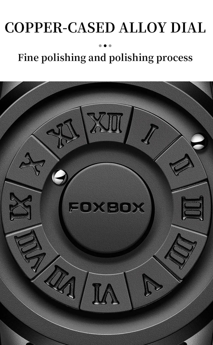 FOXBOX Military Waterproof Watch For Men LIGE Luxury Crolling Pointer Magnetic Force Watch Men Fashion Sport Quartz Chronograph