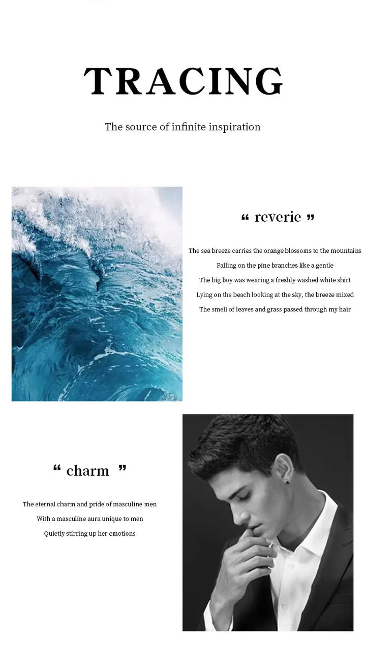 New 100ml vanilla men's perfume cologne pheromone perfume men's fresh floral lasting perfume spray Dupes