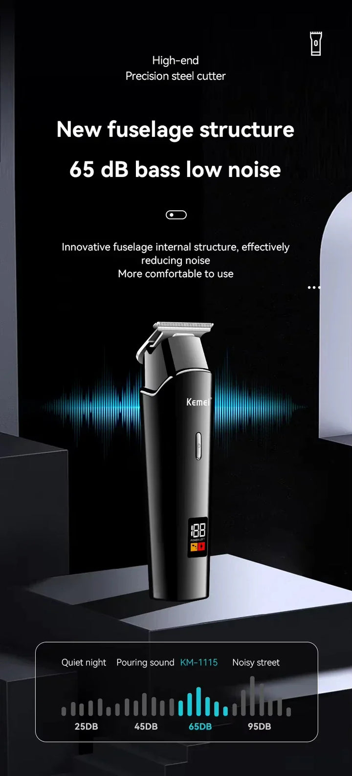Kemei KM-2290 KM-1113 KM-2026 professional Electric hair clipper kit Men's Shaver Cordless Barber Hair Trimmer USB beard Razor