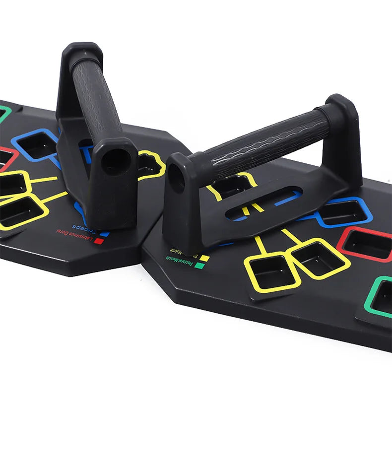 Multifunctional Folding Push Up Board Set Bracket Abdominal Muscle Training Equipment Portable Push Up Board Exercise Training