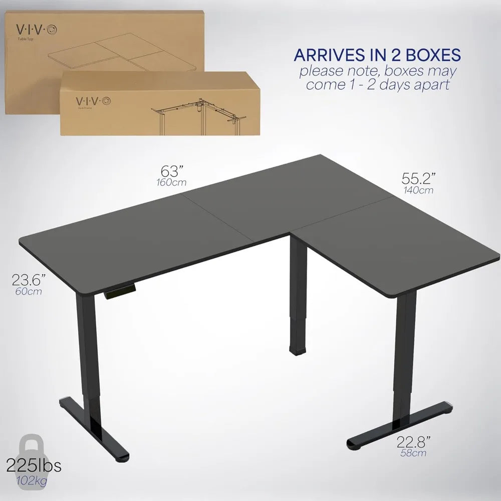 Electric L-Shaped Standing Desk