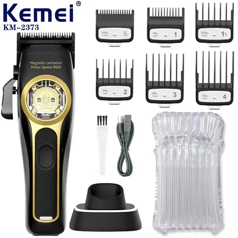 Kemei KM-2373Hair Clipper Magnetic Levitation Motor Hair Clipper Charging Base Men's Hair Clipper