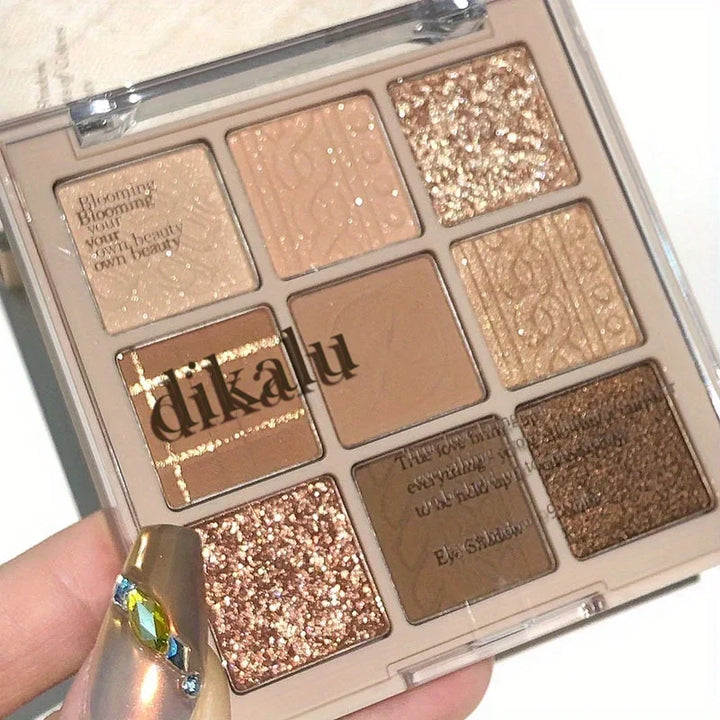 9-Color Brown Eyeshadow Palette