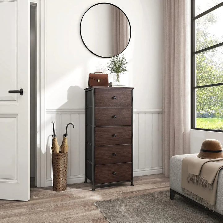 Reahome 5-Drawer Faux Leather Dresser