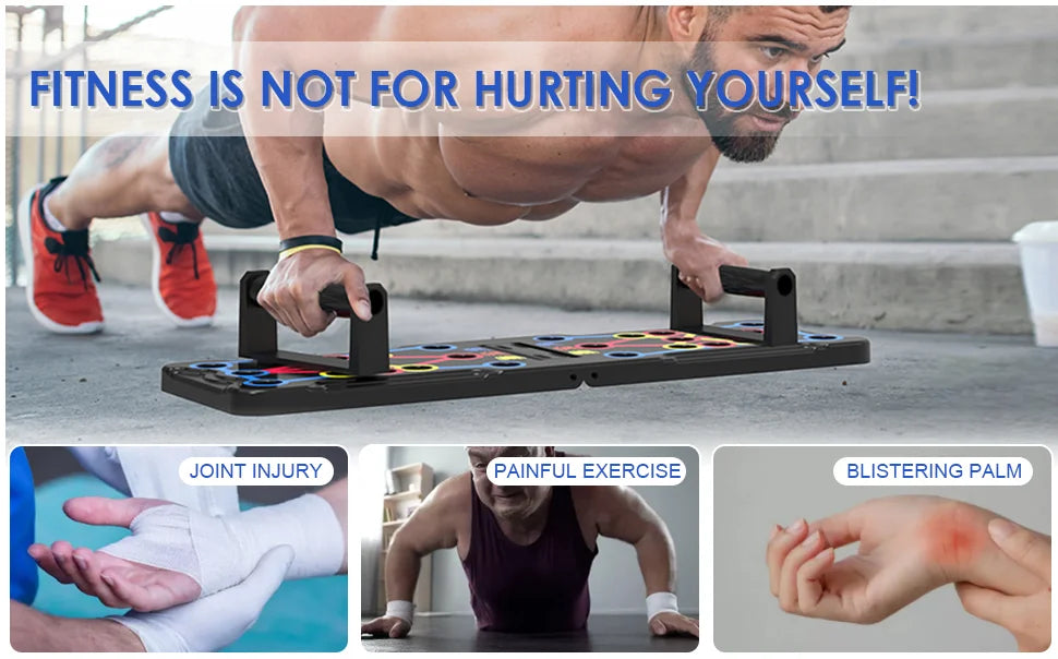 Portable Multifunctional Push-up Board - Fitness and Muscle Training Device Home Workout Set Foldable Push Up Bar Resistance