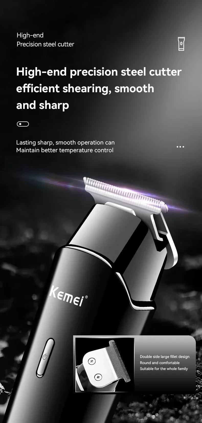Kemei KM-2290 KM-1113 KM-2026 professional Electric hair clipper kit Men's Shaver Cordless Barber Hair Trimmer USB beard Razor