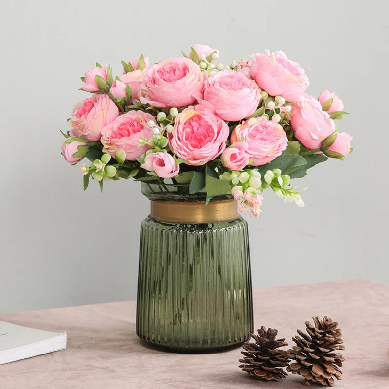 Artificial Peony Rose Bouquet