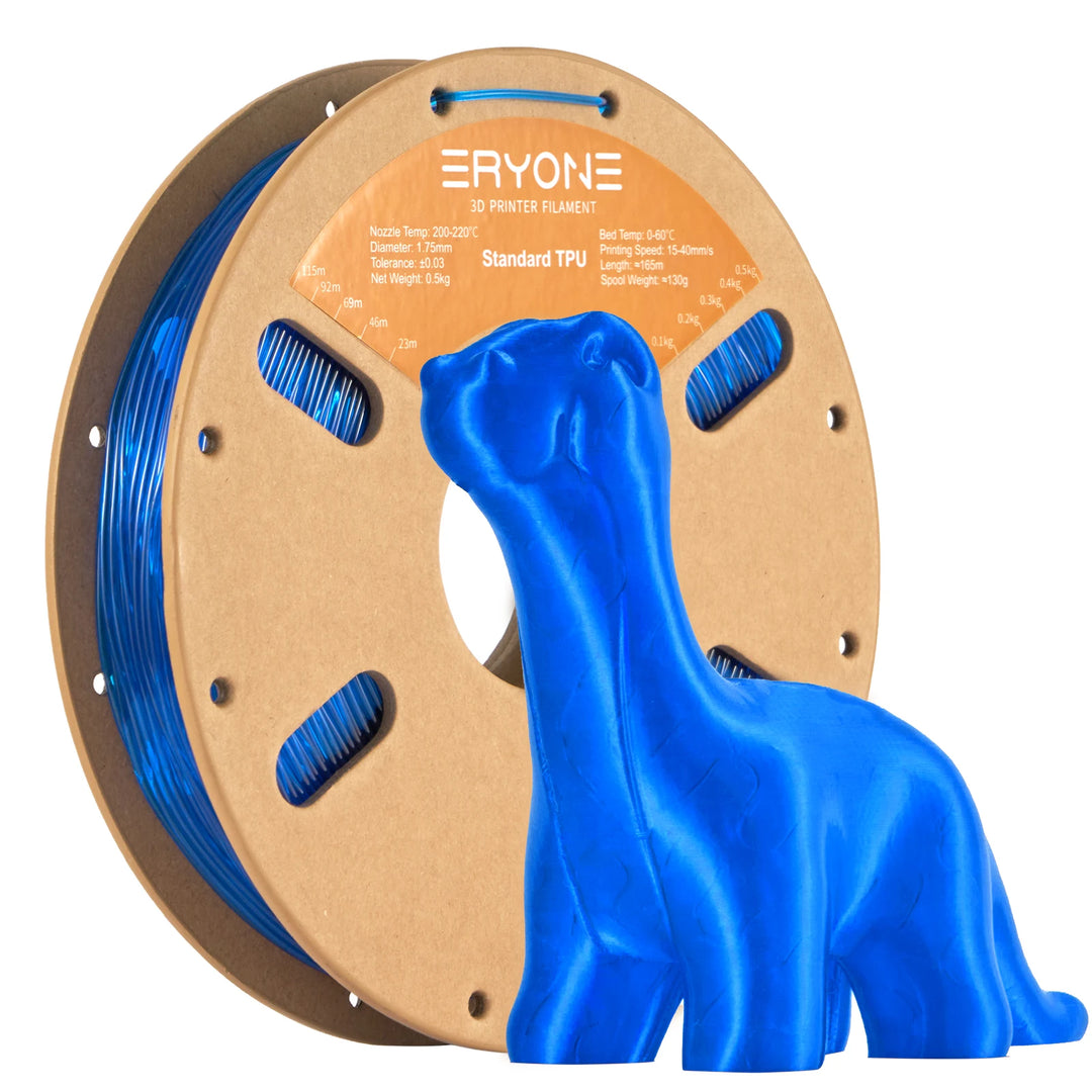 Eryone Flexible TPU Filament 1.75mm 3D Printing TPU Filament for 3D Printer 1 Spool 0.5kg New Arrival Fast Shipping