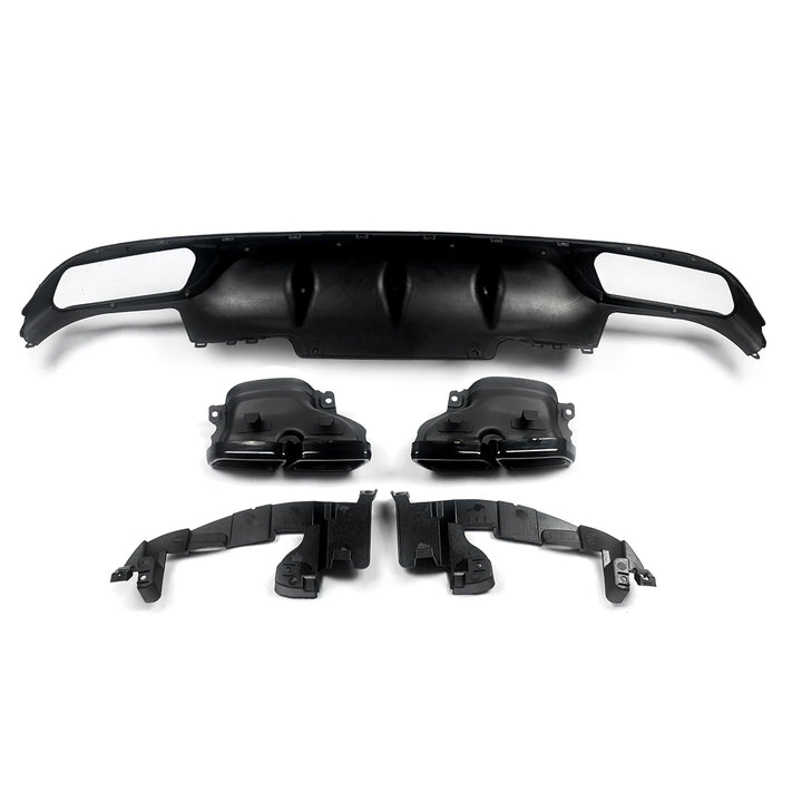 AMG Style Rear Diffuser With Exhaust Tip for Mercedes-Benz E-Class W213 2016-2020
