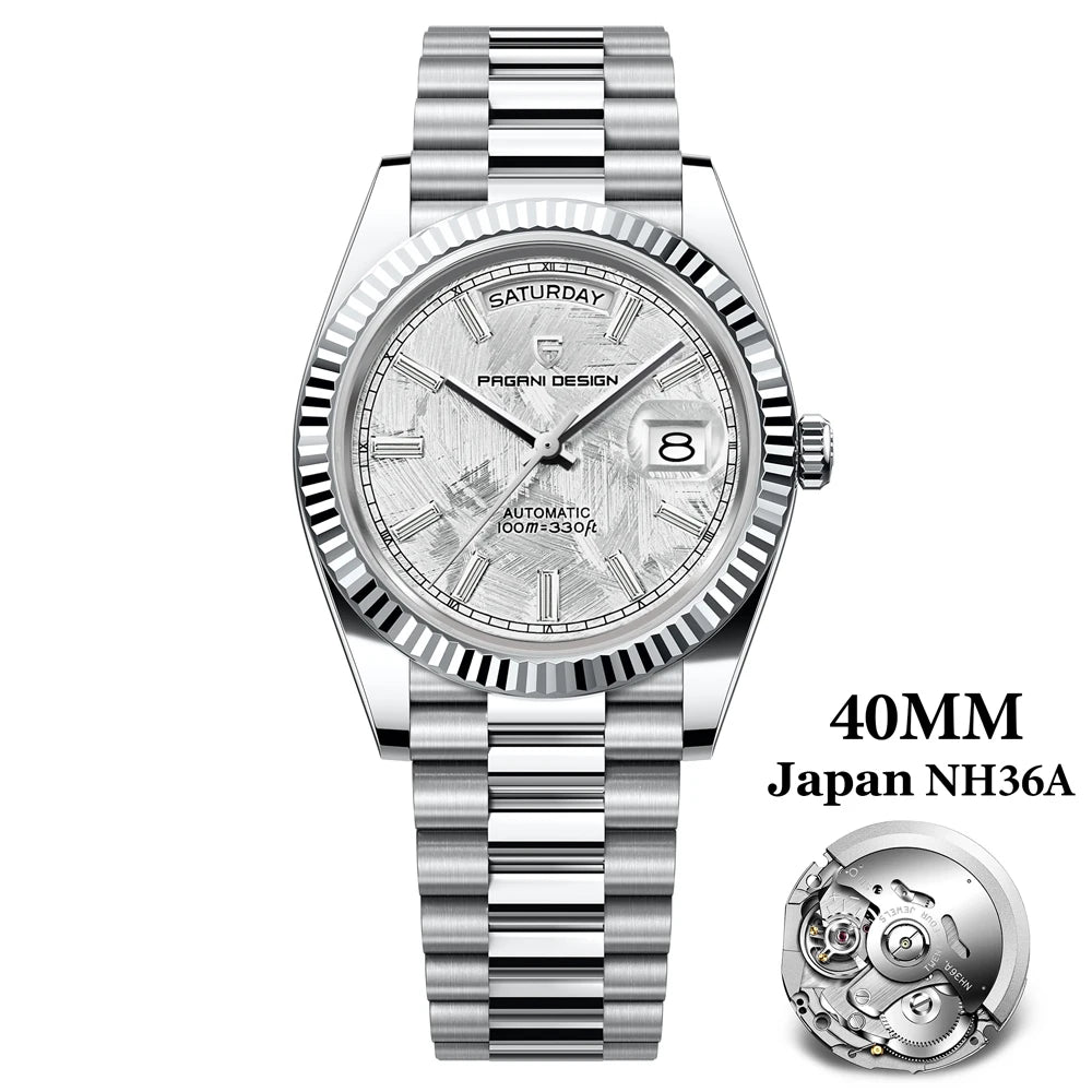 2024 New PAGANI DESIGN Rose Gold DD40 Luxury Automatic Watch Men Mechanical Wrist Watches Men Japan NH36A AR Sapphire crystal