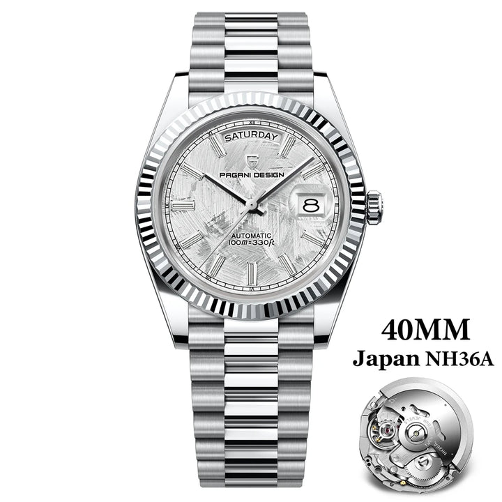 2024 New PAGANI DESIGN Rose Gold DD40 Luxury Automatic Watch Men Mechanical Wrist Watches Men Japan NH36A AR Sapphire crystal