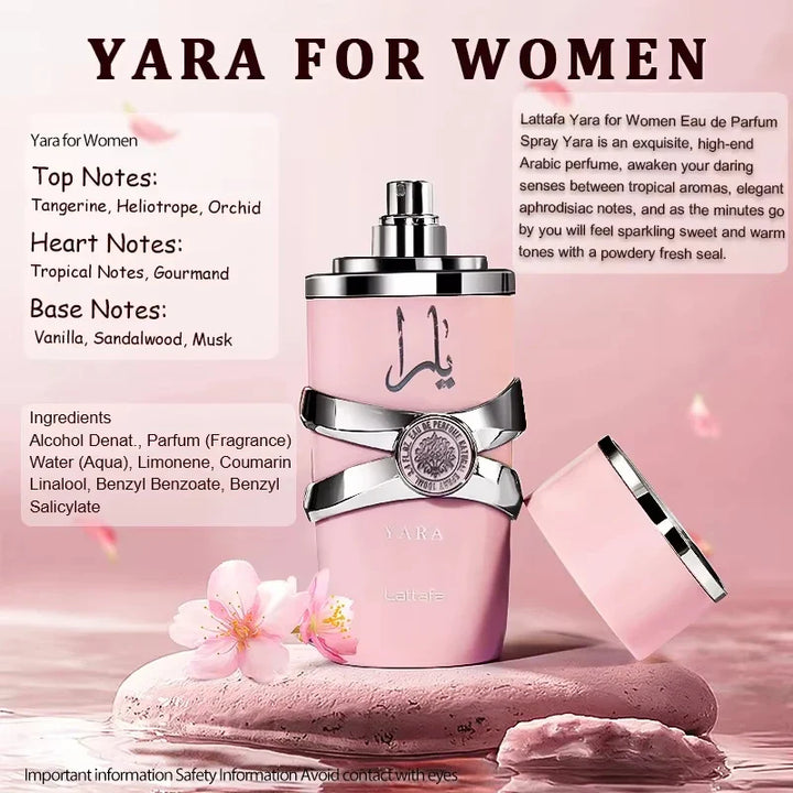 Yara Amber Vanilla 3.4oz Perfume Women