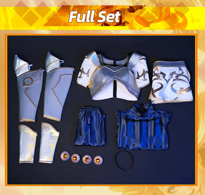 ROLECOS Game LOL The Lady of Luminosity Lux Cosplay Costume Lux Magic College Girl Uniform Women Costume Halloween Full Set