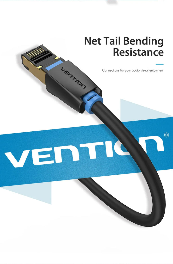 Vention Cat8 Ethernet Cable STTP 40Gbps 2000MHz Cat 8 RJ45 Network Lan Patch Cord for Router Modem Internet RJ 45 Ethernet Cable