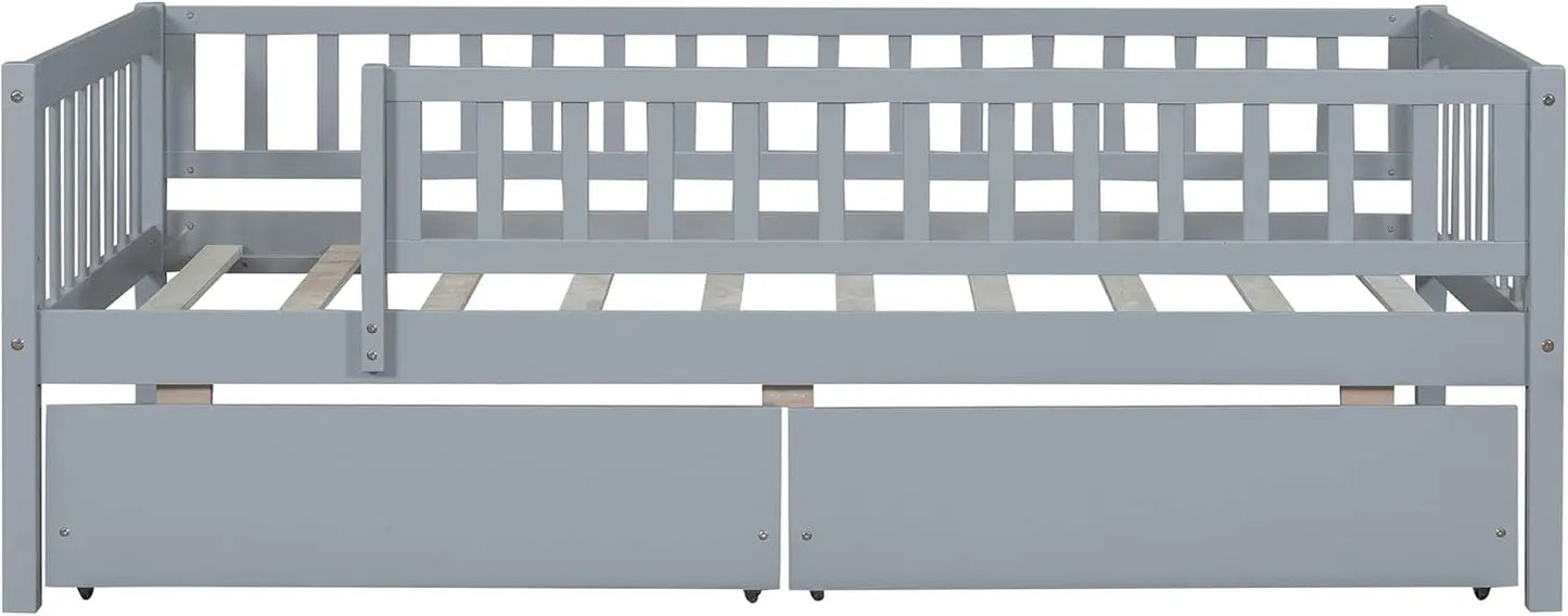 Twin Kids Bed with Storage