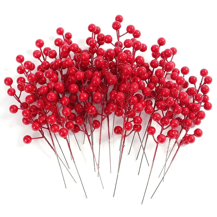 Christmas Red Berry Branch Decorations