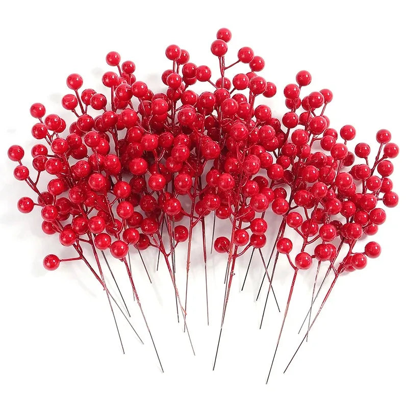 Christmas Red Berry Branches Flowers Accessory