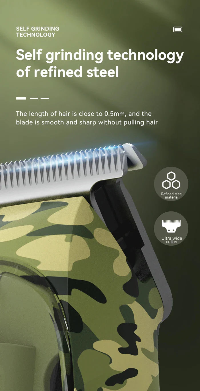 Kemei Transparent Body Electric Hair Clippers Kit KM-1926 KM-1928 Rechargeable Trimmer KM-TX7 Waterproof Men's Shaver Barber