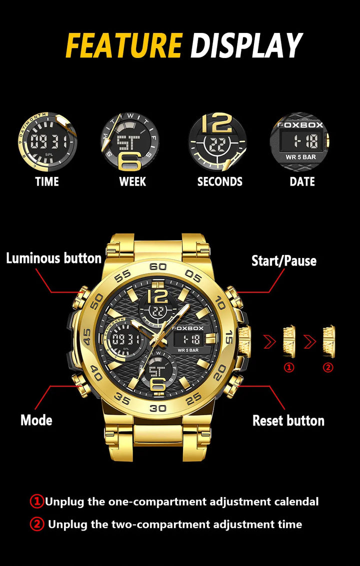 LIGE Luxury LED Display Men Wristwatches Fashion Luminous Sport Man Watch Waterproof Calendar Quartz Watch Mens Montres Hommes