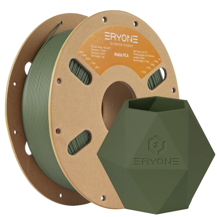 ERYONE Matte PLA Filament 1KG 1.75mm High Quality Spool Matte Filament For 3D Printer New Arrival  Fast Shipping
