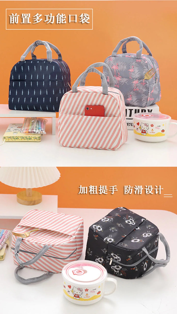 Thermal Bag Food Storage bag Student lunchbox cool bag for Children Food Container for Kids School small Thermal Lunch food Bag