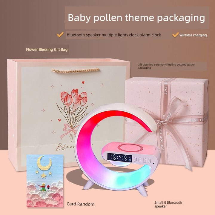 Wireless Charging Atmosphere Speaker Girl Fancy Night Light