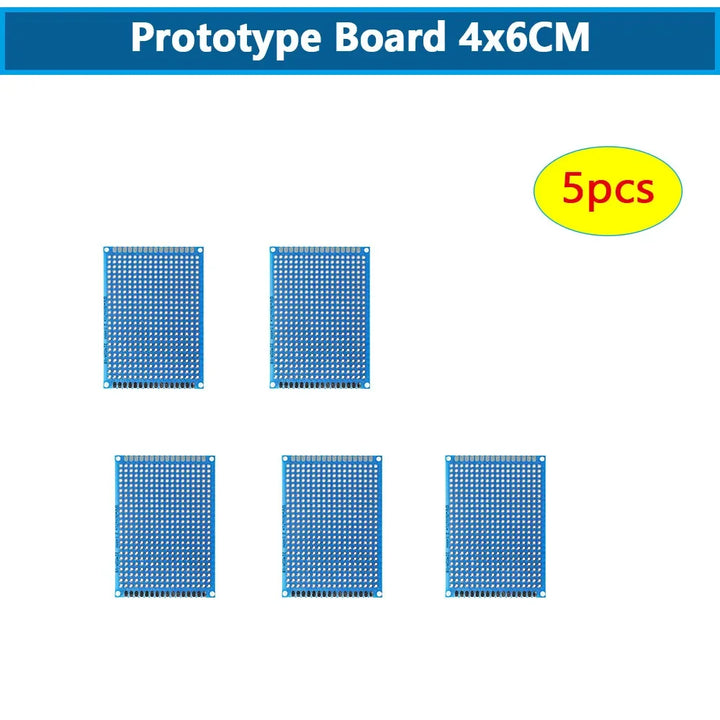 5-10PCS Prototype BoardsBlue Circuit Perfboard 3x7cm 4x6cm 5x7cm 7x9cm Double Sided Circuit Boards DIY Electronic Kit