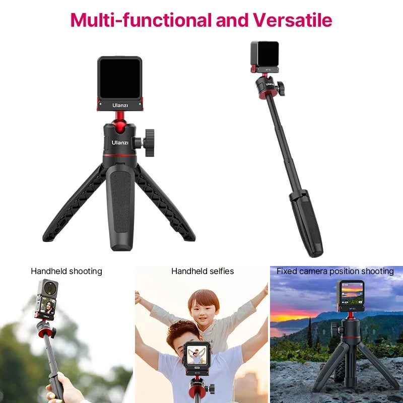 Ulanzi MT-50 Magnetic Tripod for Dji Osmo Action 5 4 3 Adjustable Underwater Selfie Stick Stand Mount Action Camera Accessories