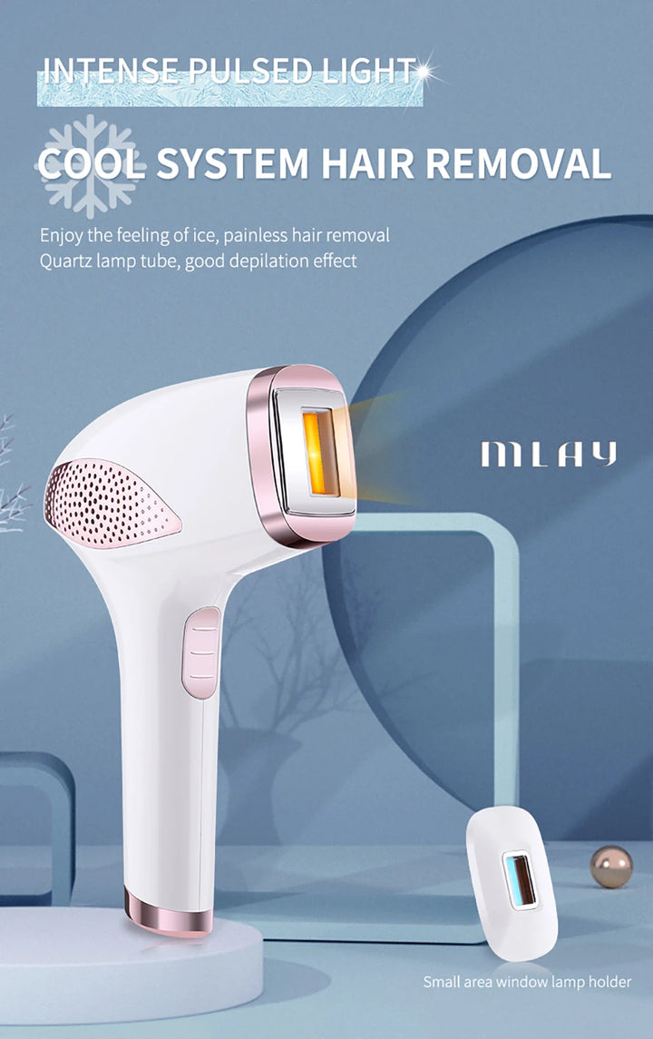 MLAY T4 IPL Laser Hair Removal Machine Ice Cool Permanent Face Body Bikini Epilator With 500000 Shots For Women Men Home Use