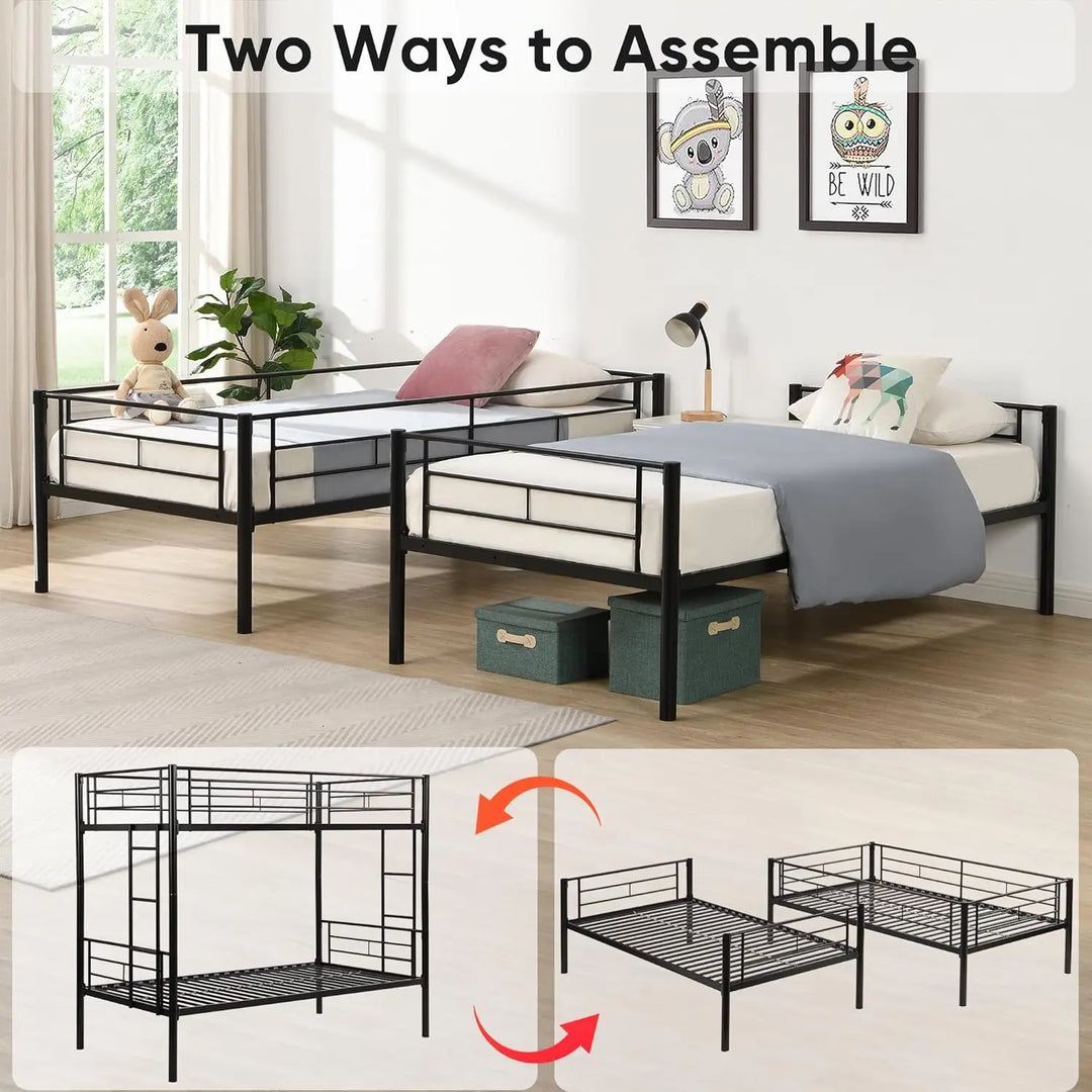 Twin Metal Bunk Bed Frame