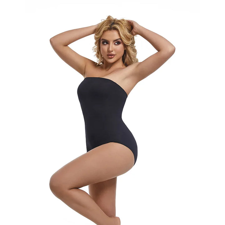 Strapless Bodysuit Women Thongs Shapewear Bustier Tube Tops Tummy Control Body Shaper Waist Trainer Butter Lift Skinny Underwear