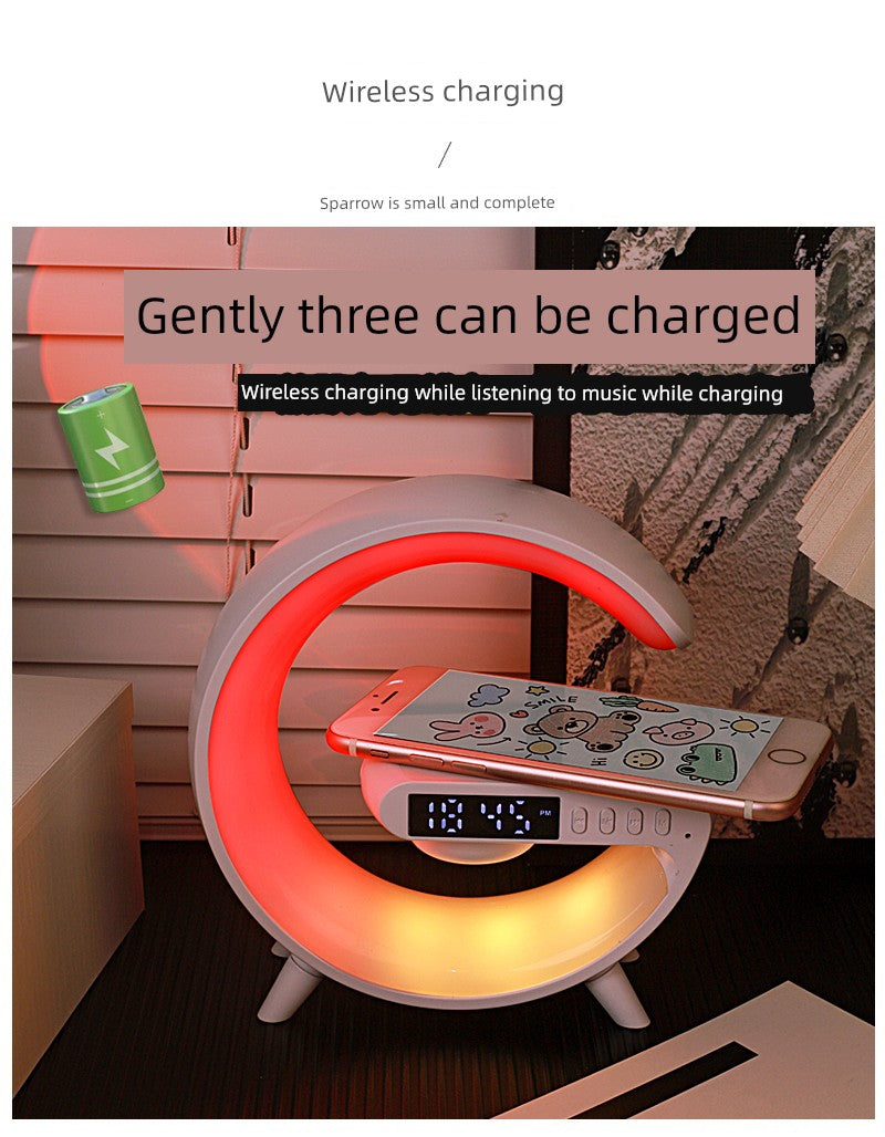Wireless Charging Atmosphere Speaker Girl Fancy Night Light