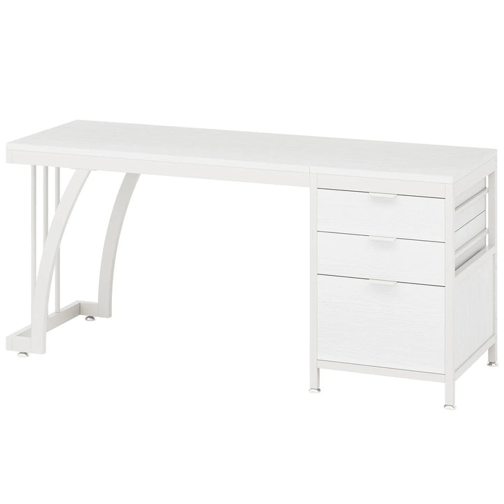 Tribesigns 59" Computer Desk with Drawers