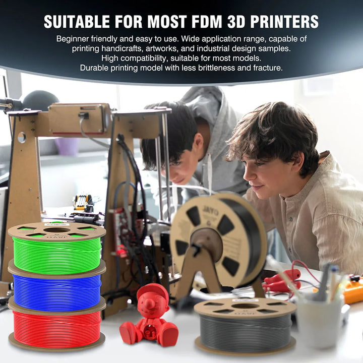JAYO PLA 3D Filament 1.75MM 10Rolls/set PLA+/Silk PLA/PLA Matte /PETG 3D Printer Filament For FDM Black 3D PrintIng Materials