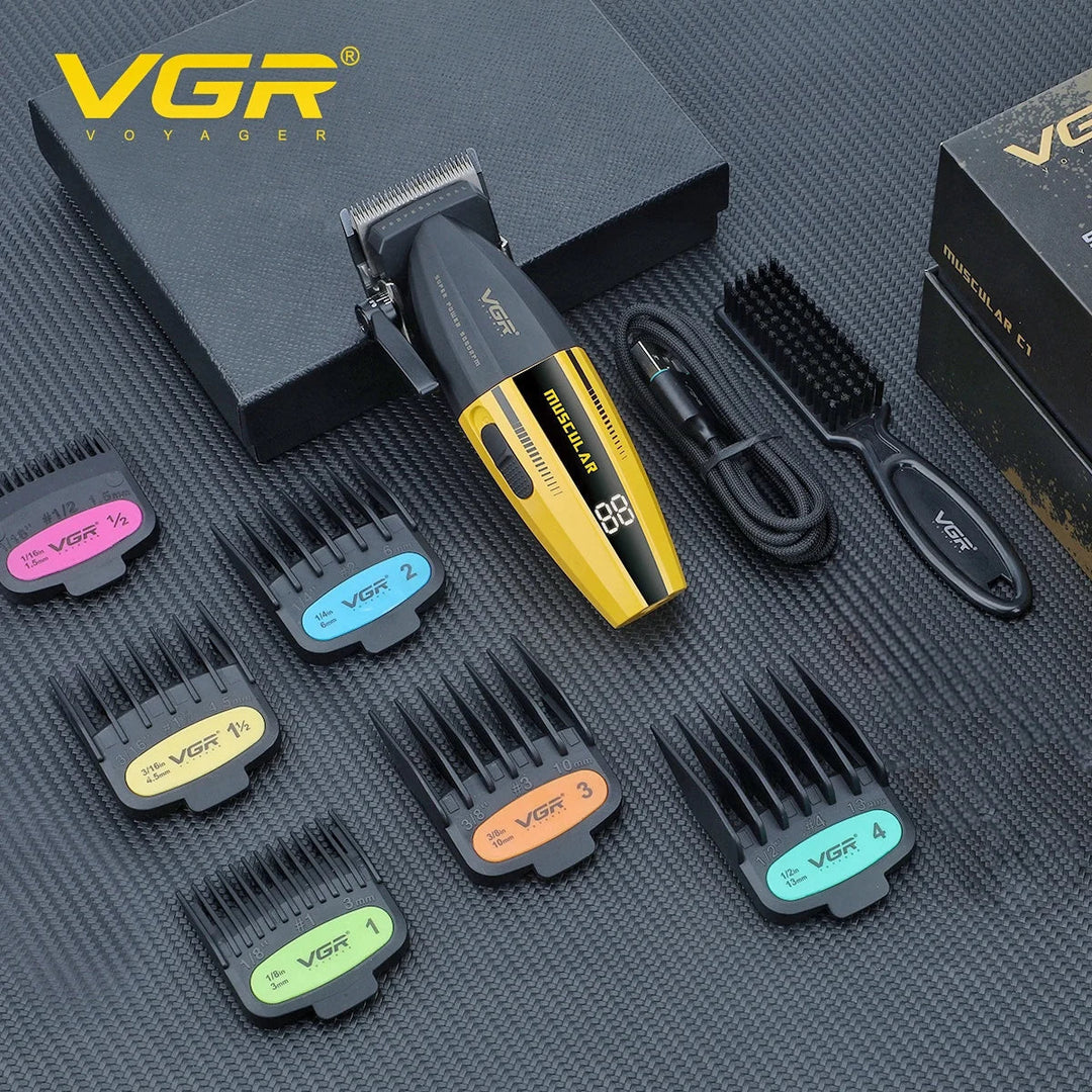 VGR Hair Clippers Professional Hair Trimmer Barber Clippers 9000 RPM Hair Cutting Machine Adjustable Trimmer for Men V-285 V-003
