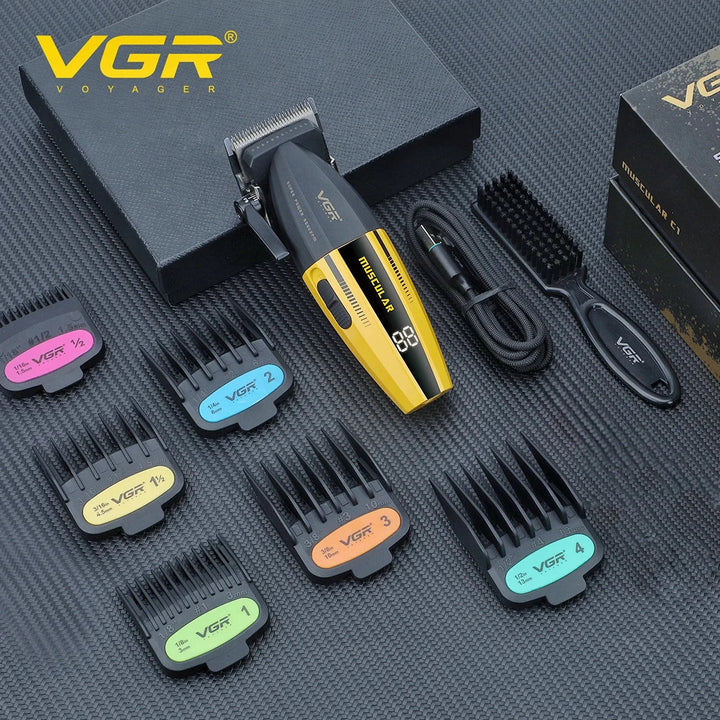 VGR Hair Clippers Professional Hair Trimmer Barber Clippers 9000 RPM Hair Cutting Machine Adjustable Trimmer for Men V-285 V-003