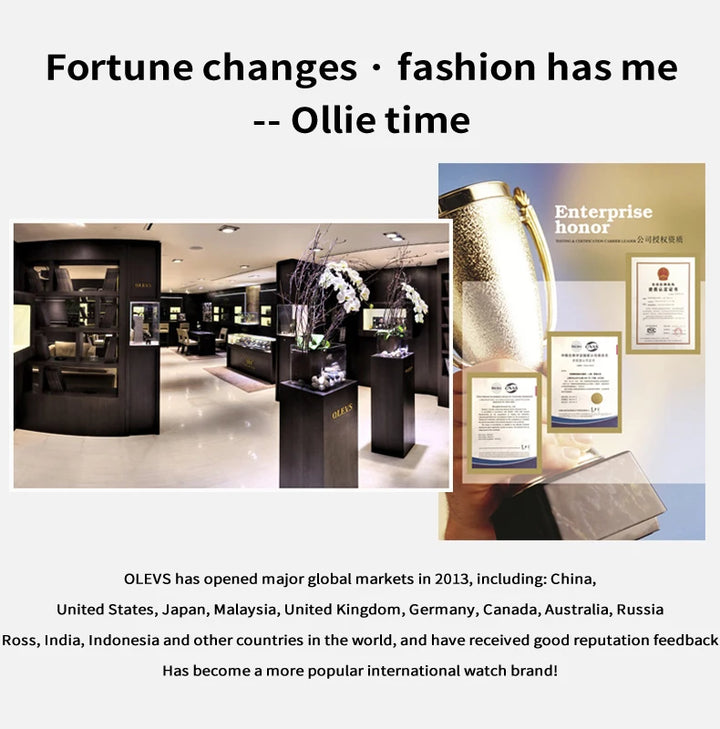 OLEVS 5608 Luxury Brand Women's Watch Classic Fashion Waterproof Luminous Calendar Watch Elegant Quartz Women Watch Reloj Hombre