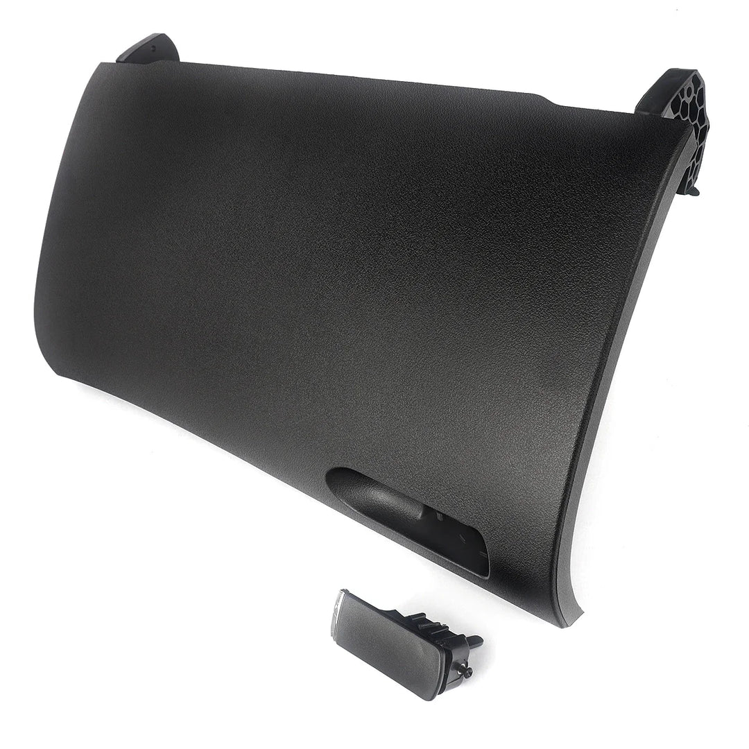 MAGICKIT Black Glove Box Compartment Door Lid Cover With Buckle For Audi A4 B7 2001-2008 CAR Accessories Direct Replacement