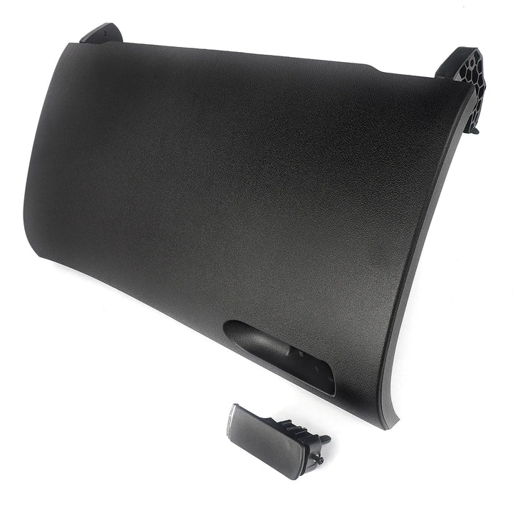 MAGICKIT Black Glove Box Compartment Door Lid Cover With Buckle For Audi A4 B7 2001-2008 CAR Accessories Direct Replacement