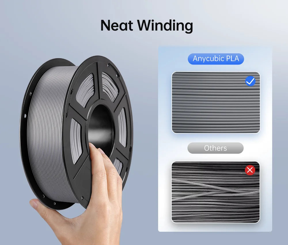 2 pieces/lot ANYCUBIC PLA 3D Printer Filament 1.75mm 1kg/Roll PLA Filament 3D Printing Material For FDM 3D Printer