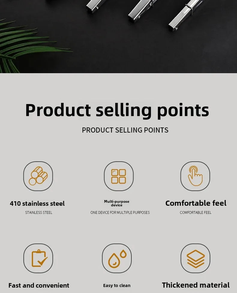 Bbq Hot Clamp Stainless Steel Plum Multifunctional Clamp Outdoor BBQ BBQ Accessories Bbq Kitchen Restaurant Bar Home Garden