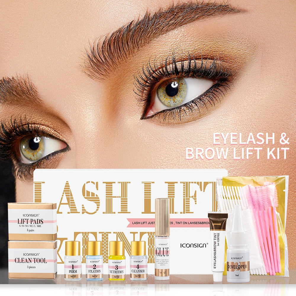 Dropshipping ICONSIGN Lash Lift Kit And Brow Dye Tint Kit Lifting Eyelashes Brow Lift Brow Dye Tint Lash Lifting Kit Eye Makeup