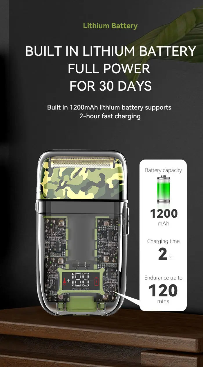 Kemei Transparent Body Electric Hair Clippers Kit KM-1926 KM-1928 Rechargeable Trimmer KM-TX7 Waterproof Men's Shaver Barber