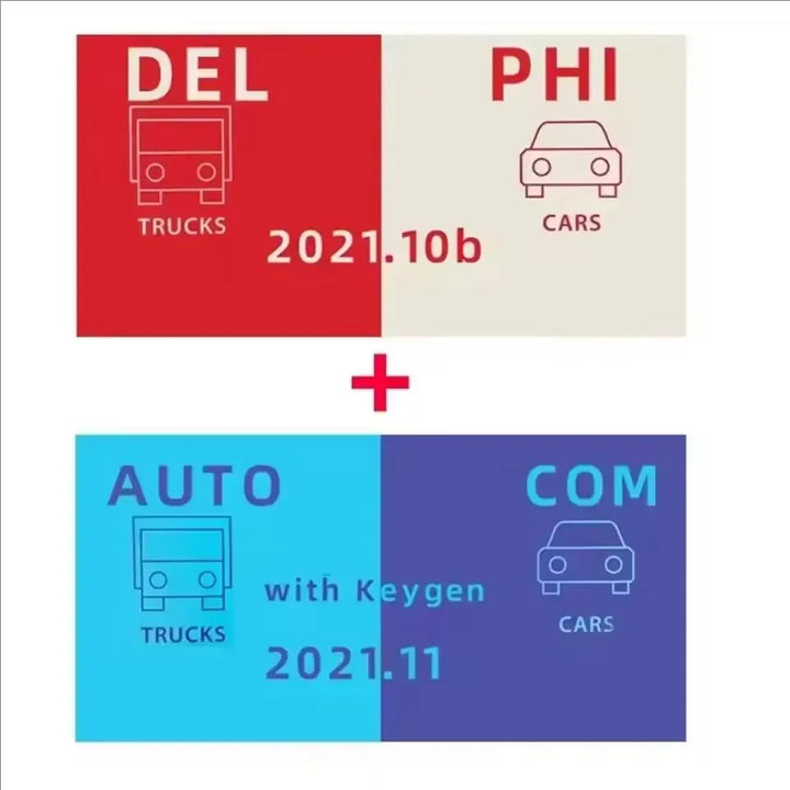 2021.11 Auto + Com Diagnostic Software Package - Delphi 2021.10b + DS150E + Free Keygen